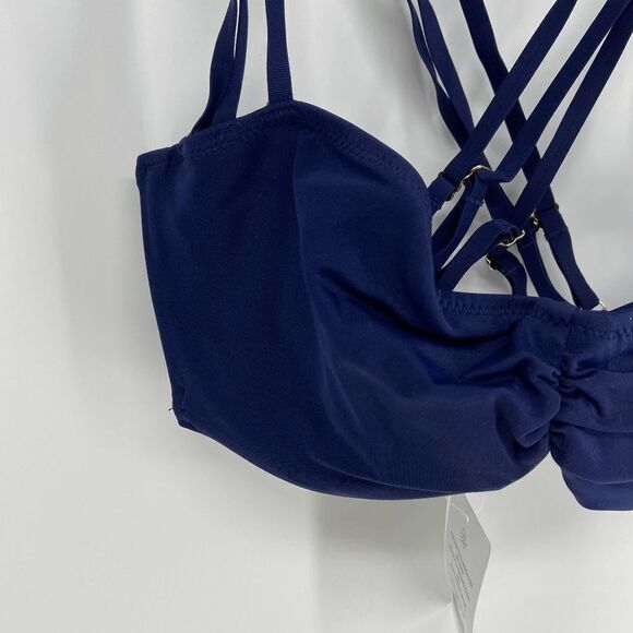 L'agent Provocateur Melita Womens Navy Blue New strappy bikini top Large - Picture 8 of 9